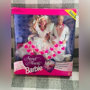 Vintage 1993 Mattel Barbie and Ken Heart Surprise Set!